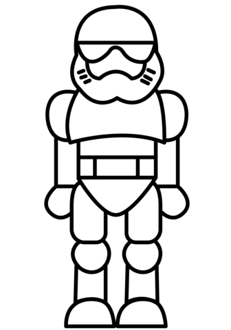 Chibi Stormtrooper Coloring Page